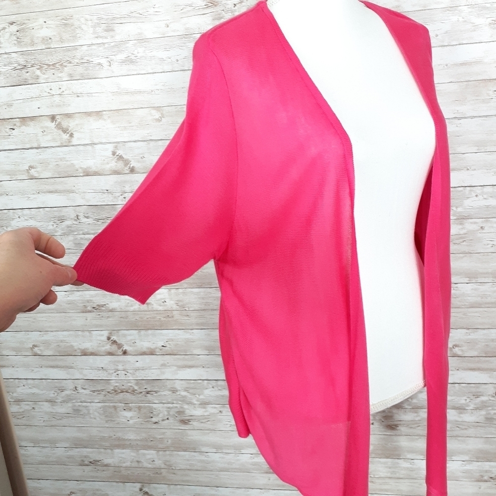 Faded Glory Lightweight Cardigan 1X Open Front 85 - Picture 2 of 5